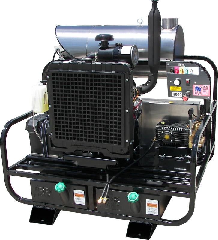 Pressure-Pro 4012-10A 4000 PSI (Gas - Hot Water) Pressure Washer w/ Electric Start Honda Engine 